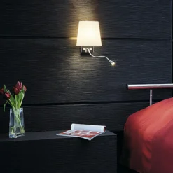 SLV Coupa aplique de pared con brazo de lectura LED