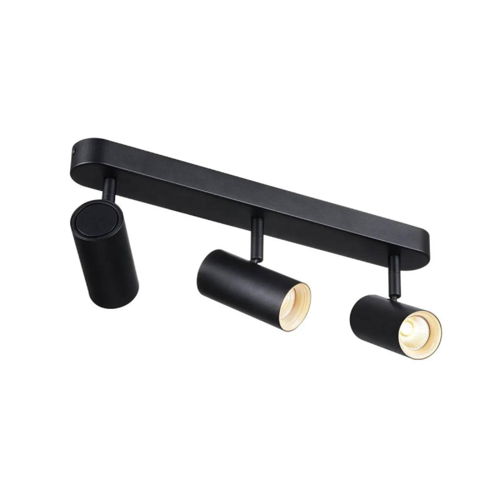 SLV Downlight LED Noblo, 2.700 K, negro, longitud 40 cm