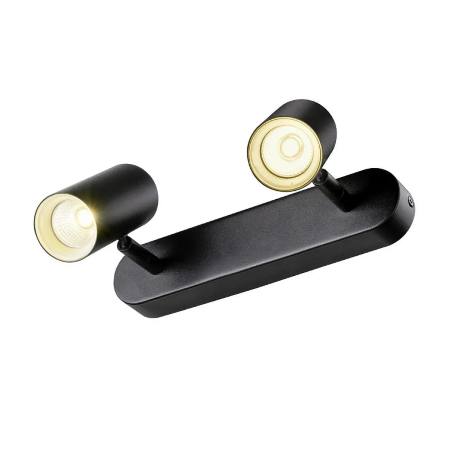 SLV Downlight LED Noblo, negro, 3.000 K, longitud 24 cm