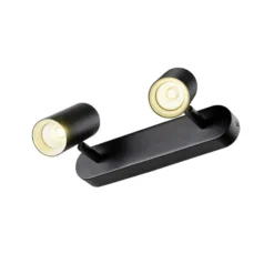 SLV Downlight Noblo, negro, atenuable a cálido, longitud 24 cm