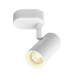 SLV Foco de pared LED Noblo, 3.000 K, blanco, 13 cm, metal