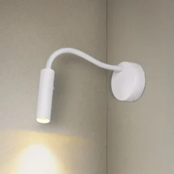 SLV Karpo Goose aplique de pared LED, atenuable, blanco