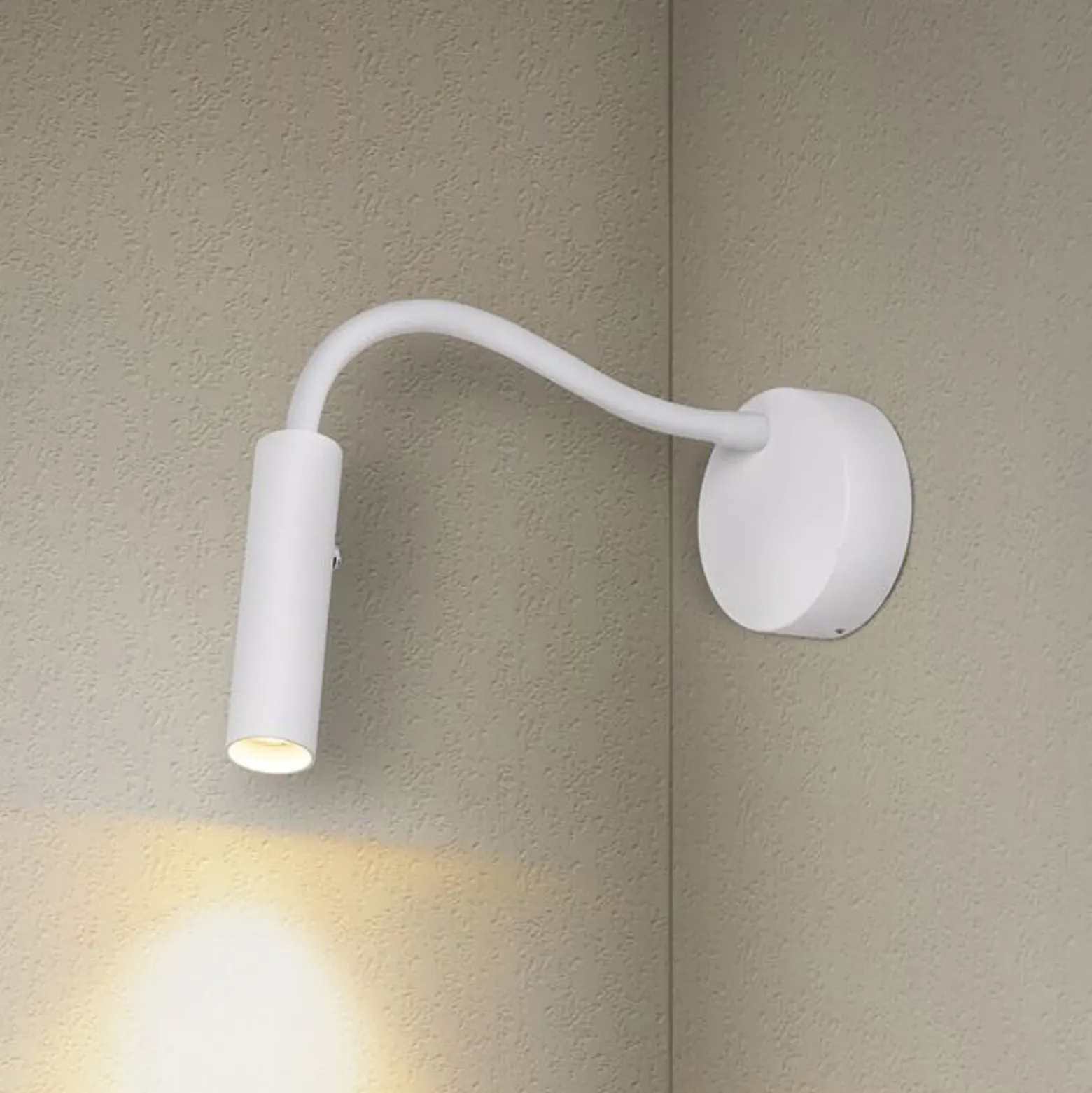 SLV Karpo Goose aplique de pared LED, atenuable, blanco