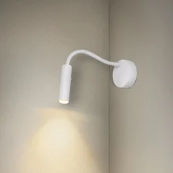 SLV Karpo Goose aplique de pared LED, atenuable, blanco