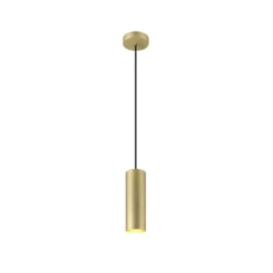 SLV Lámpara colgante Enola, dorado mate, Ø 10 cm, metal