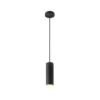 SLV Lámpara colgante Enola, negro mate, Ø 10 cm, metal