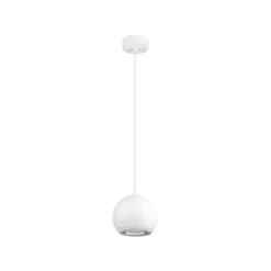 SLV Lámpara colgante Light Eye 150, blanco, Ø 15 cm, metal
