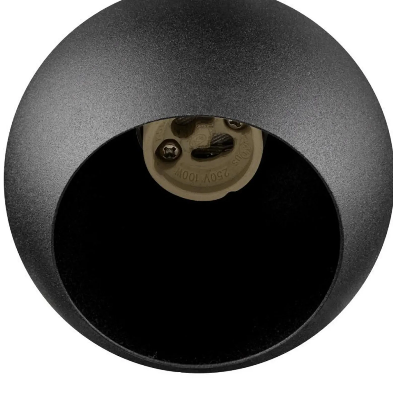 SLV Lámpara colgante Light Eye 90, negro, Ø 9 cm, metal
