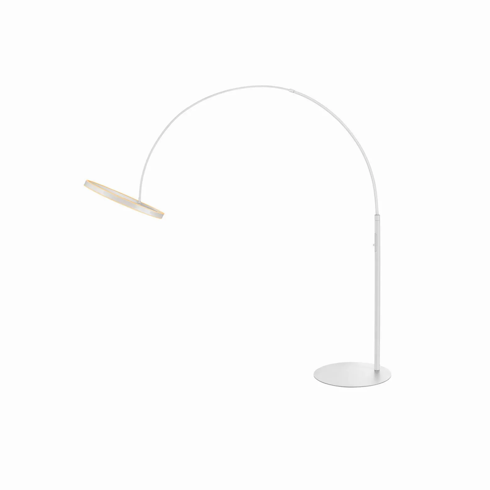 SLV Lámpara de pie LED One Bow FL, blanca, acero, altura 232 cm, CCT