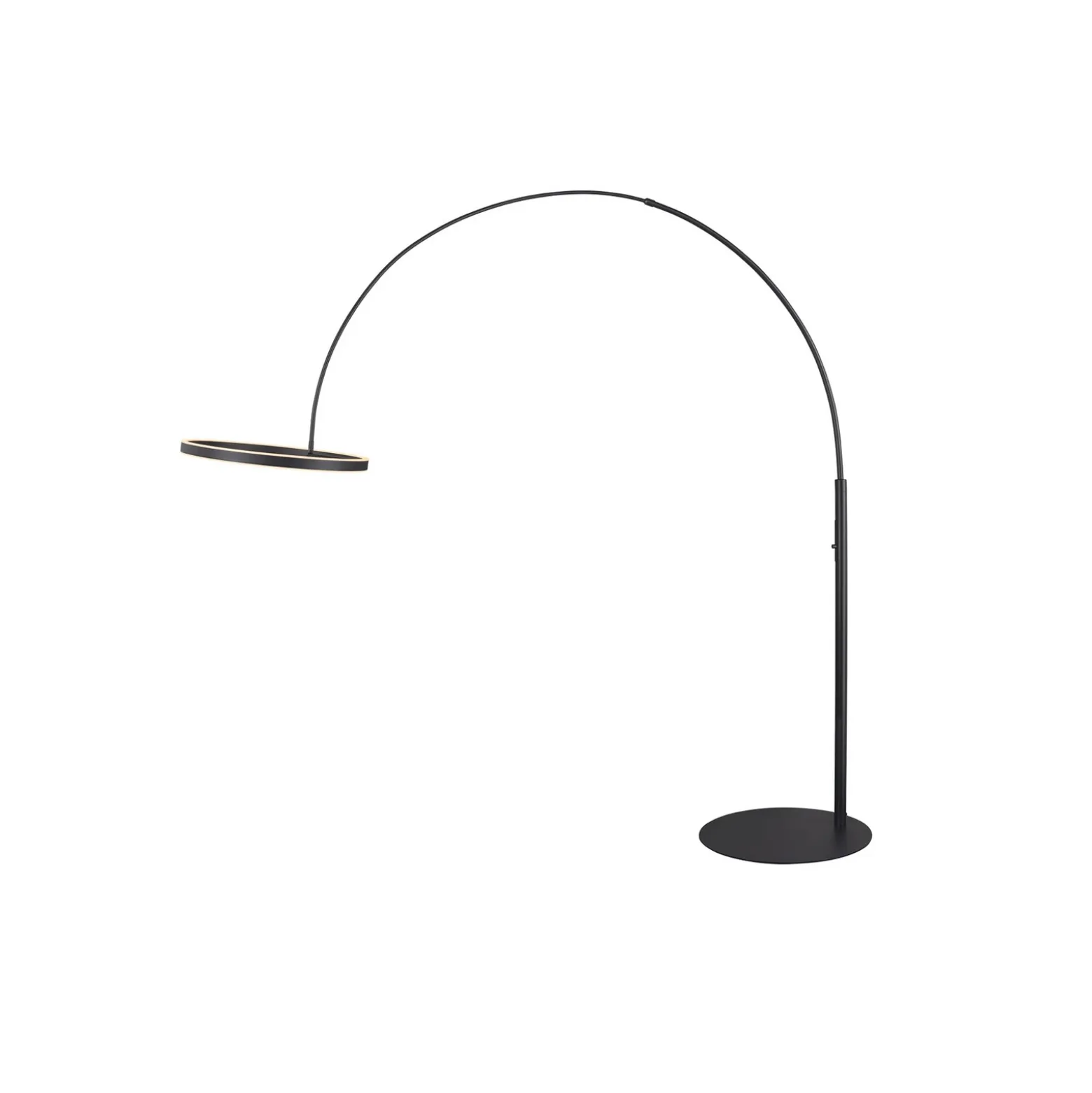 SLV Lámpara de pie LED One Bow FL, negra, acero, altura 232 cm