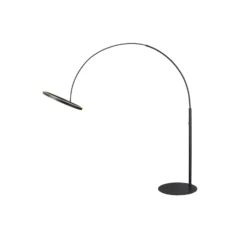SLV Lámpara de pie LED One Bow FL, negra, acero, altura 232 cm