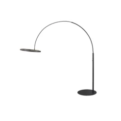 SLV Lámpara de pie LED One Bow FL, negra, acero, altura 232 cm