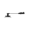 SLV Lámpara de techo empotrable New Tria, negra, aluminio, longitud 8,2 cm