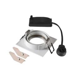 SLV Lámpara de techo empotrable New Tria, blanca, aluminio, longitud 8,2 cm