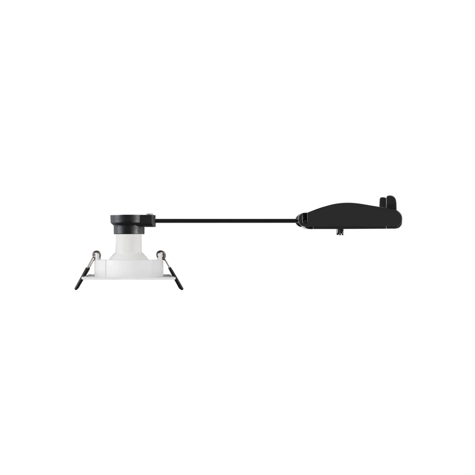 SLV Lámpara de techo empotrable New Tria, blanca, aluminio, longitud 8,2 cm