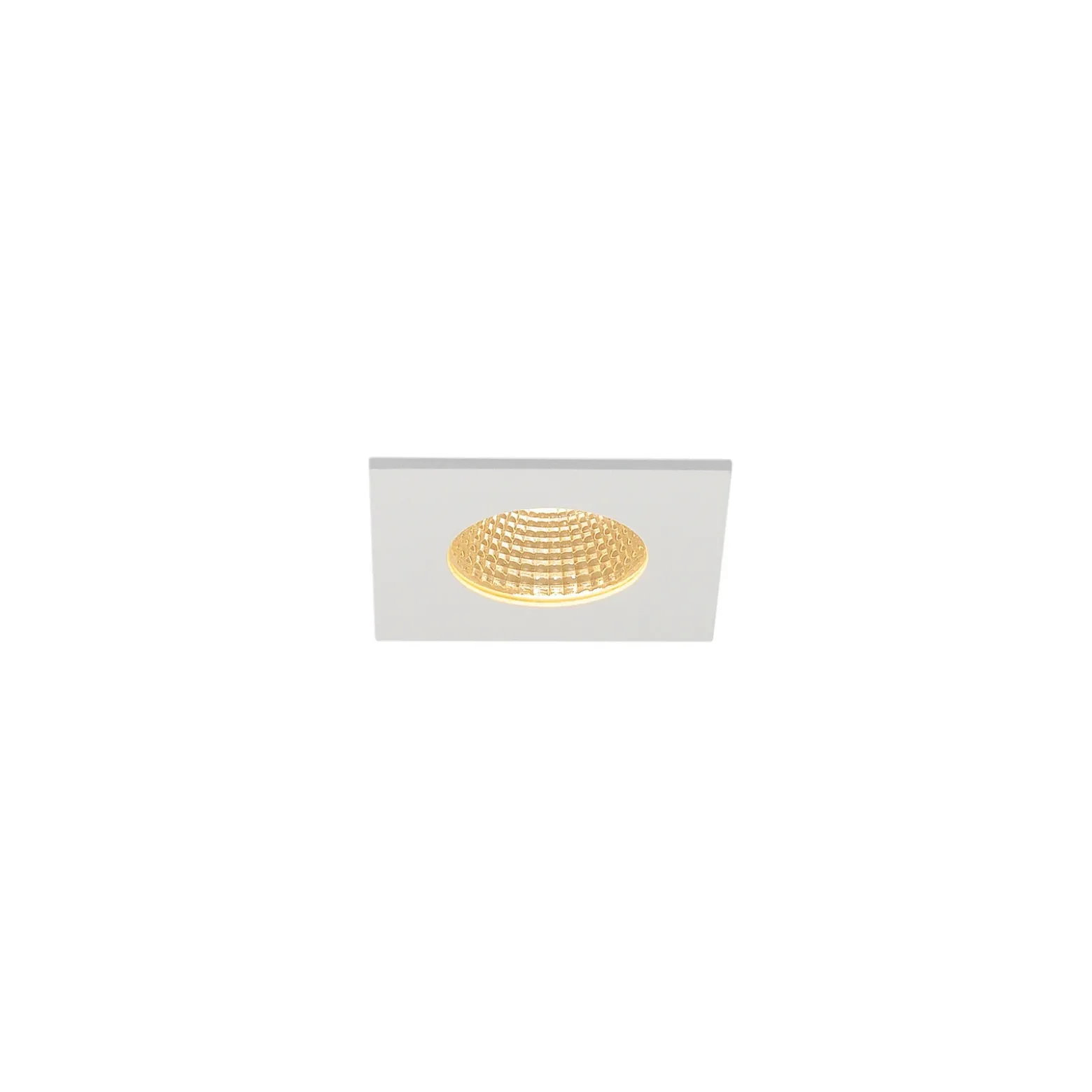 SLV Lámpara empotrable LED Patta-I, blanca, aluminio, longitud 8 cm