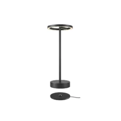 SLV Lámpara LED recargable Vinolina One, negra, 2.700 K, altura 33 cm