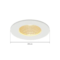 SLV Patta-I Lámpara empotrable LED, redonda, blanco mate