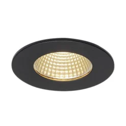 SLV Patta-I Lámpara empotrable LED, redonda, negro mate