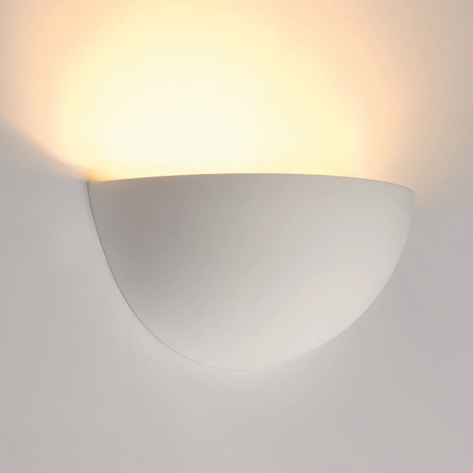 SLV Plastra 101 aplique de pared, blanco, escayola, ancho 14 cm