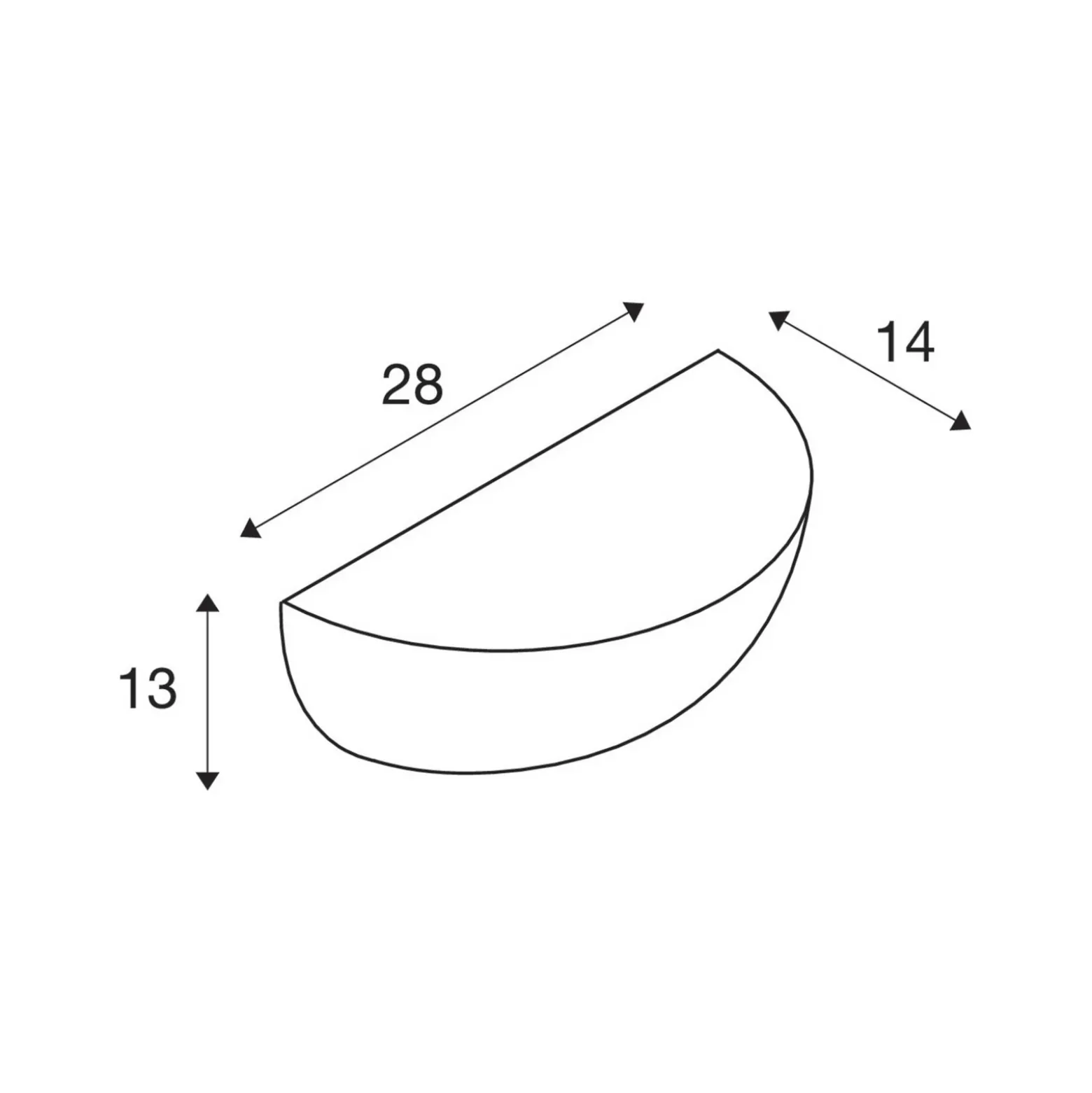 SLV Plastra 101 aplique de pared, blanco, escayola, ancho 14 cm