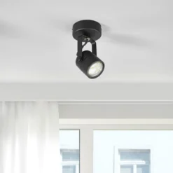 SLV Spot 79 Foco de techo 1fl. 230V negro