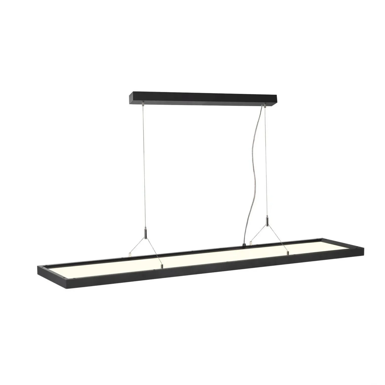 SLV Worklight Lámpara colgante LED de oficina, negra
