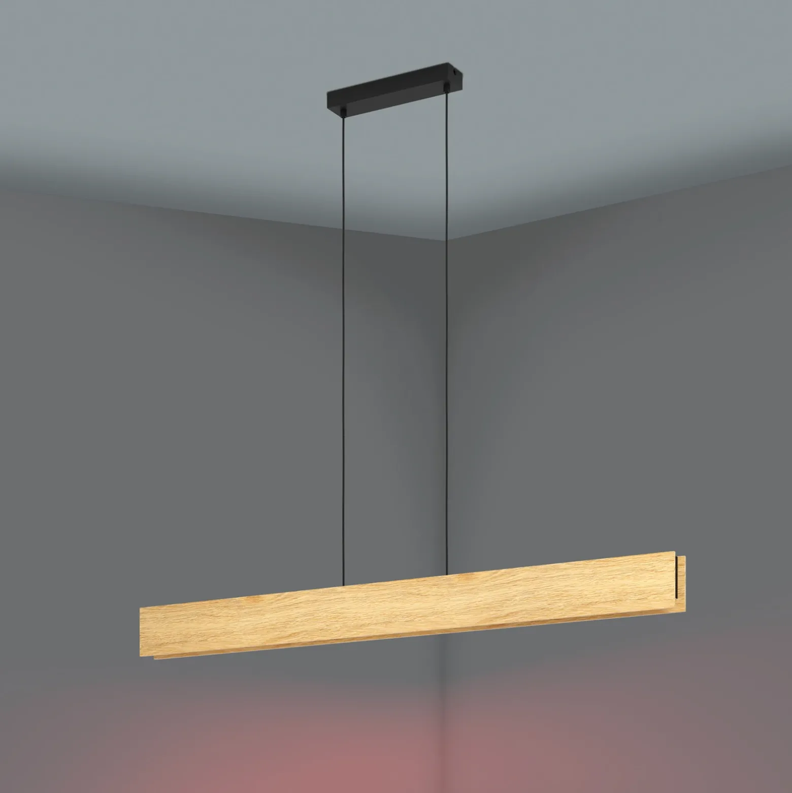 Smart ZIG Lámpara colgante LED Anchorena-Z, longitud 123 cm, RGB, CCT