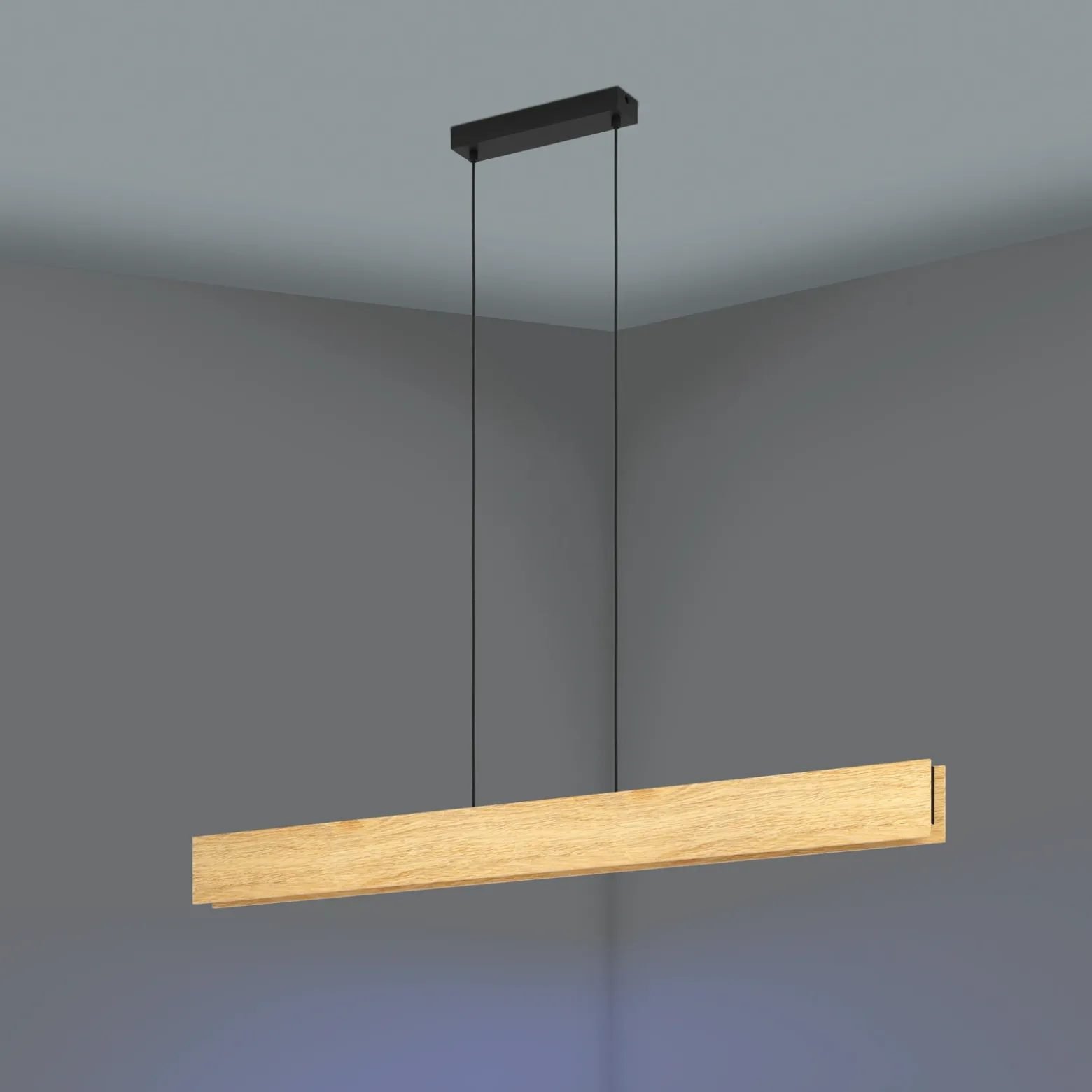 Smart ZIG Lámpara colgante LED Anchorena-Z, longitud 123 cm, RGB, CCT