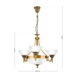 Sofisticada lámpara de araña NOAM - 64 cm