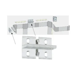 Soporte mural Duo Profil para sistema de tiras LED