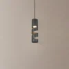 Stream lámpara colgante, negro, Ø 8 cm, metal, GU10