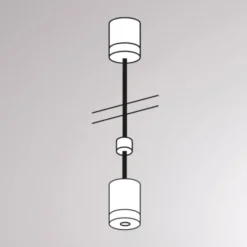 Suspensión para carril Volare, 100 cm, negro
