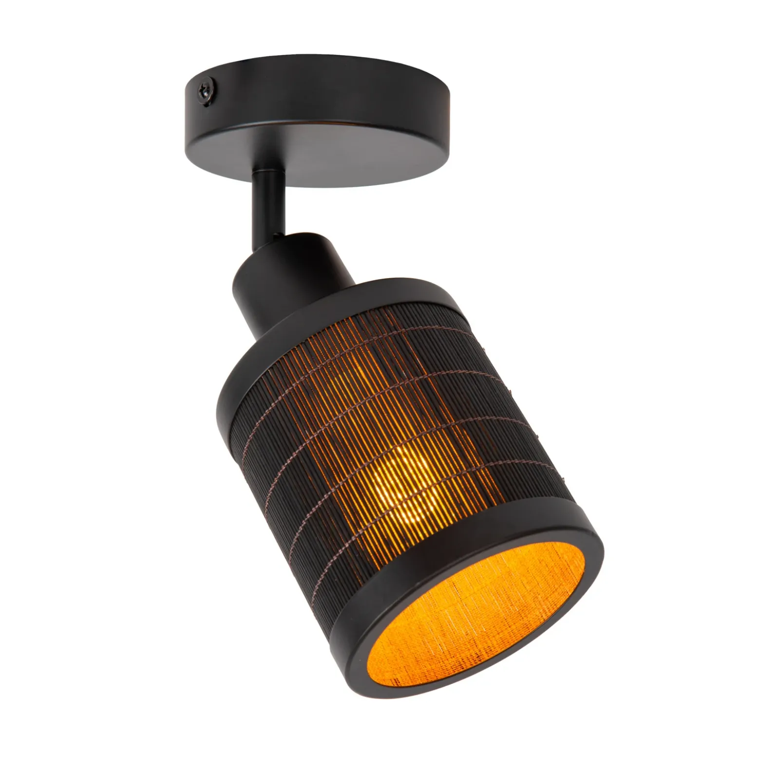 Tagalo downlight de techo de bambú, 1 luz