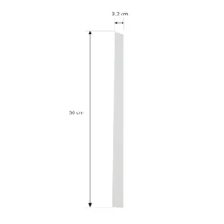 Tapa Lindby Linaro, blanca, sistema de riel monofásico, 50 cm