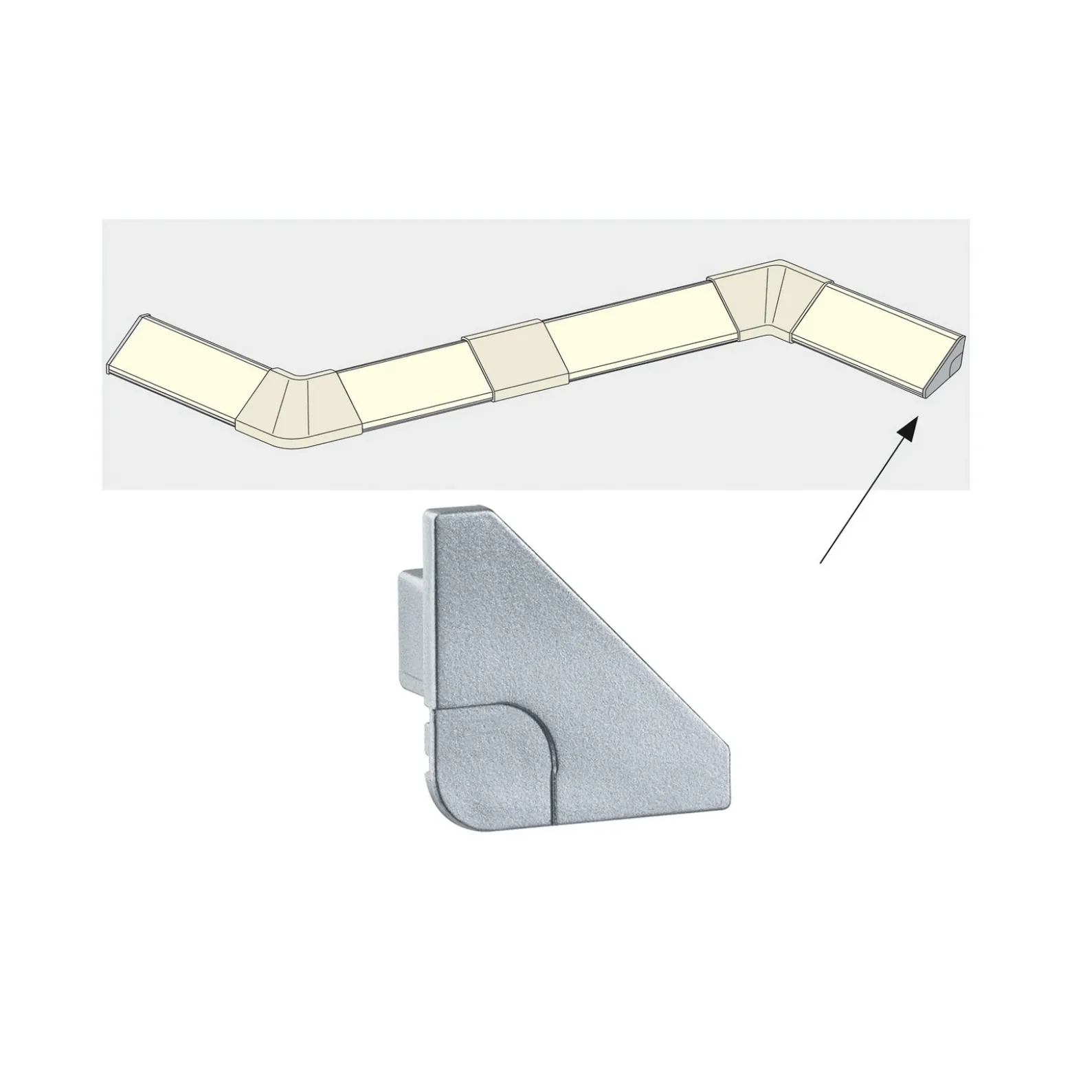 Tapa para perfil Delta Your LED, juego de 2