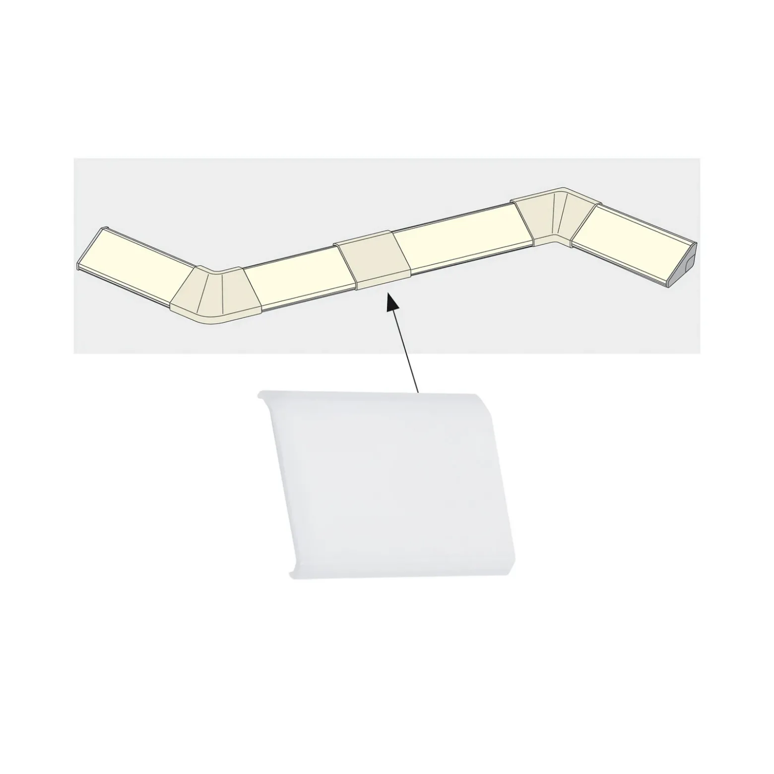 Tapas de conectores para perfil Delta Your LED, x4