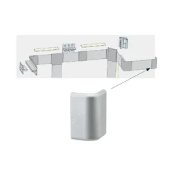 Tapa terminal p. sistema de tiras LED Duo Profil