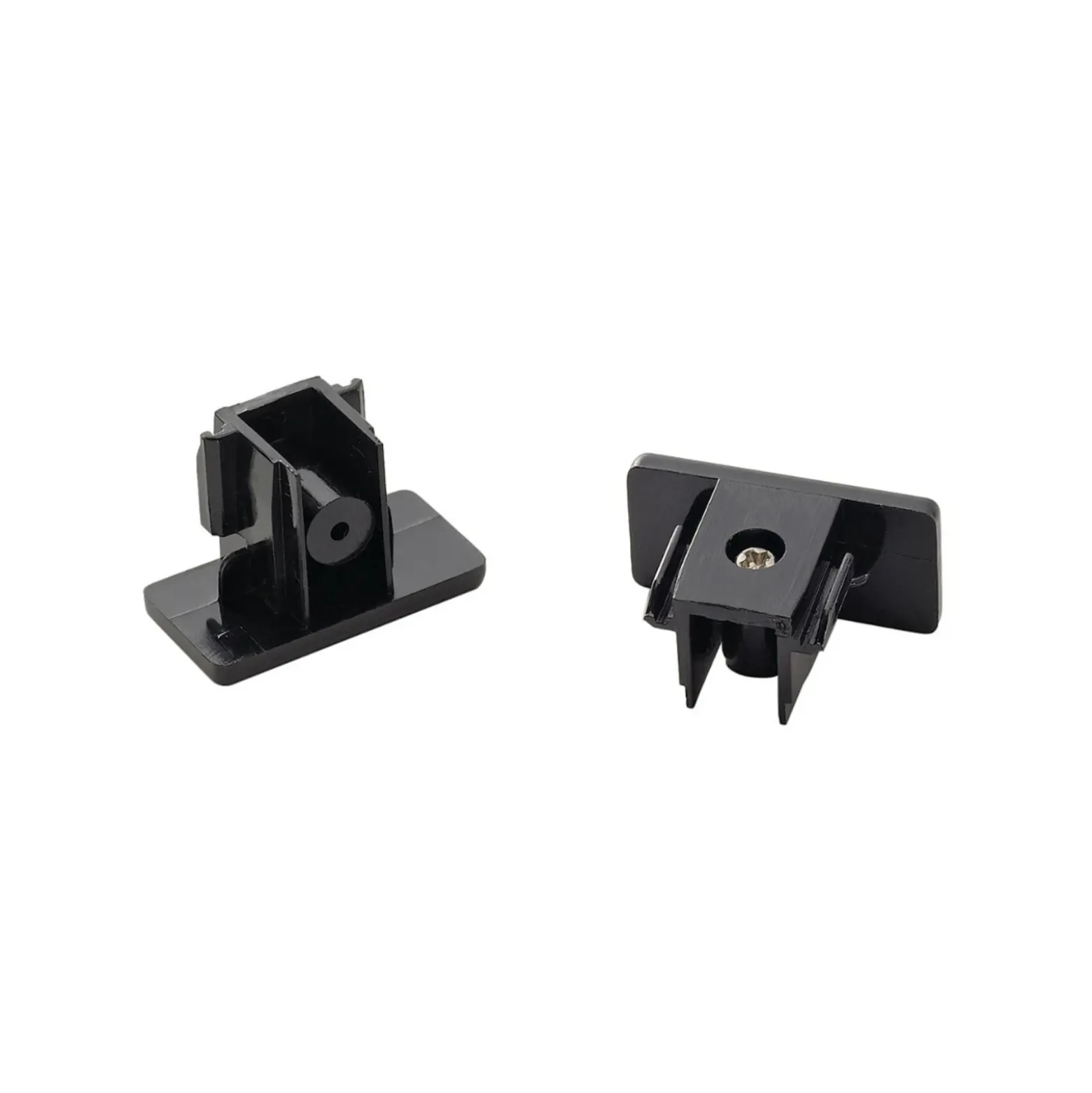 Tapones 1-Ph.-HV carril, negro, 2 piezas