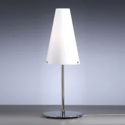 TECNOLUMEN Walter Schnepel lámpara de mesa opalino