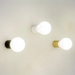 Ten - aplique minimalista, satén oro
