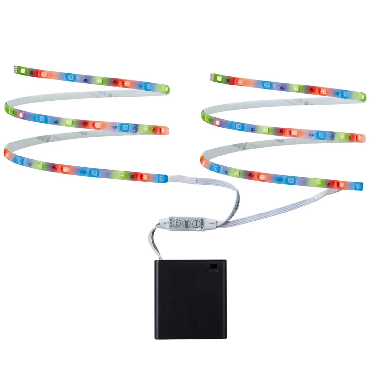 Tira LED de func. por batería móvil con LED RGB
