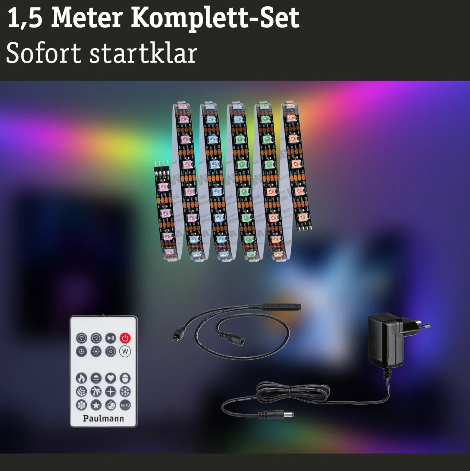 Tira LED EntertainLED de Paulmann, RGB, Set, 1,5m