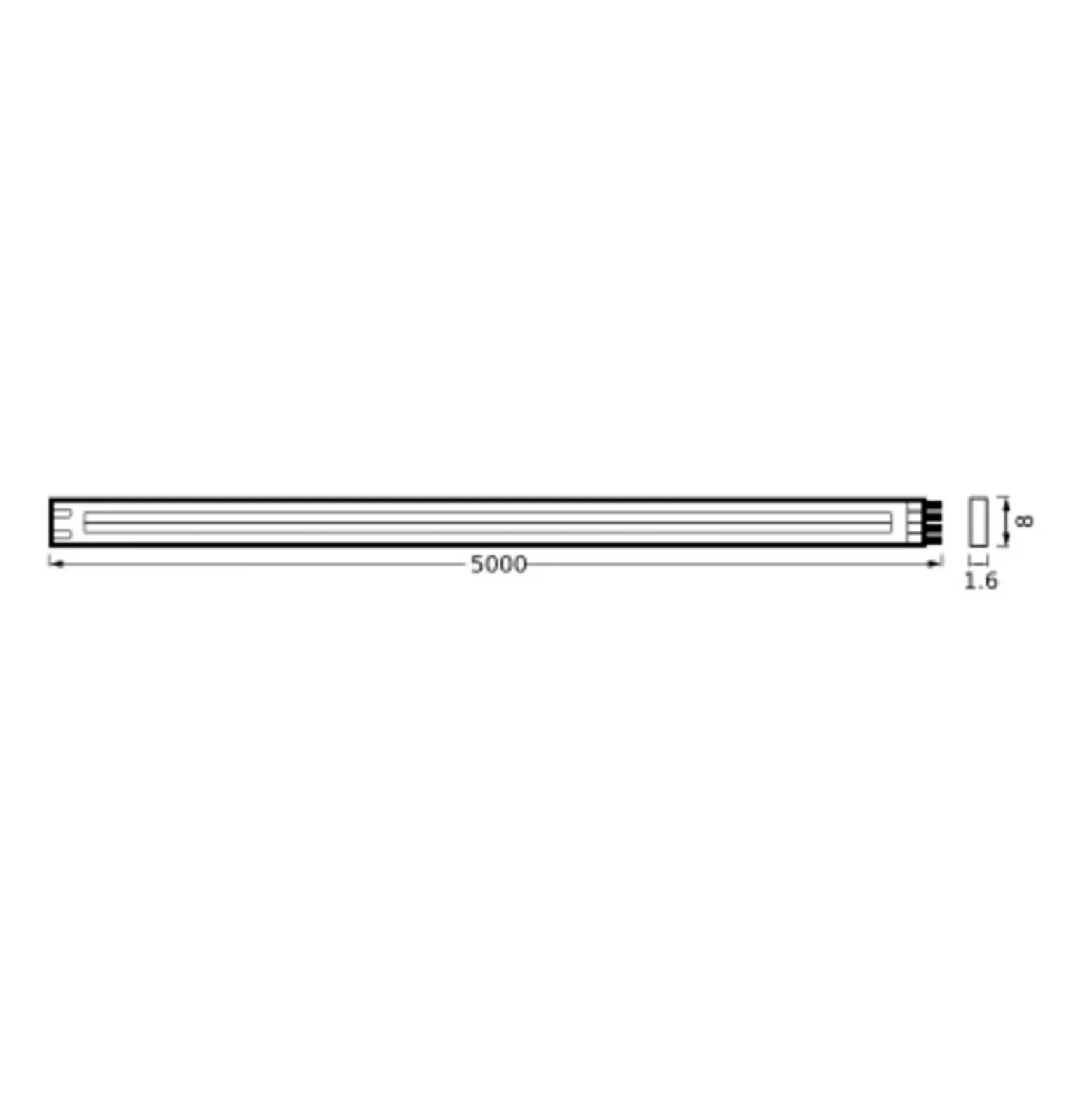 Tira LED Flex COB de LEDVANCE IP20 3.000K, 5m