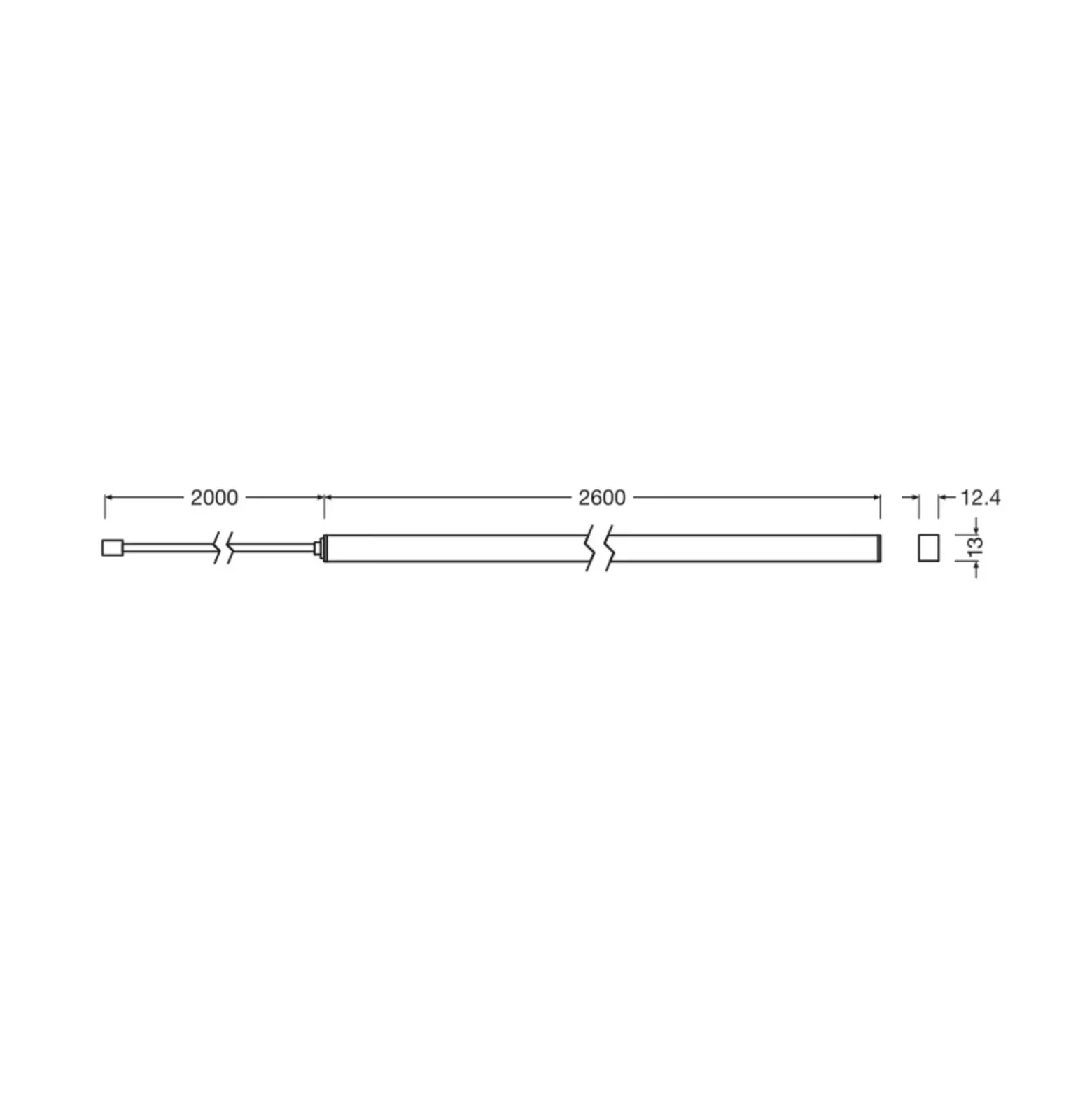 Tira LED OSRAM FLEX ACOUSTIC, extensión, 260 cm, 13 mm