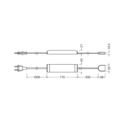 Tira LED OSRAM FLEX ACOUSTIC, kit de inicio, 260 cm, 13 mm