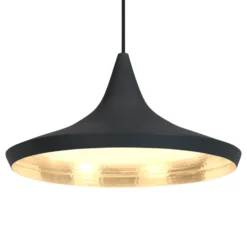 Tom Dixon Beat Wide lámpara colgante LED, negro