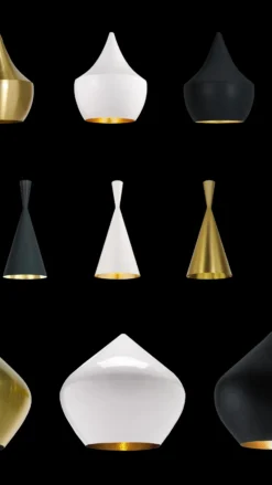 Tom Dixon Beat Wide lámpara colgante LED, negro