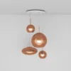 Tom Dixon Copper Range Round colgante, 4 luces