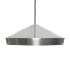 Tom Dixon Lámpara colgante LED Beat Flat Unbeaten, color aluminio